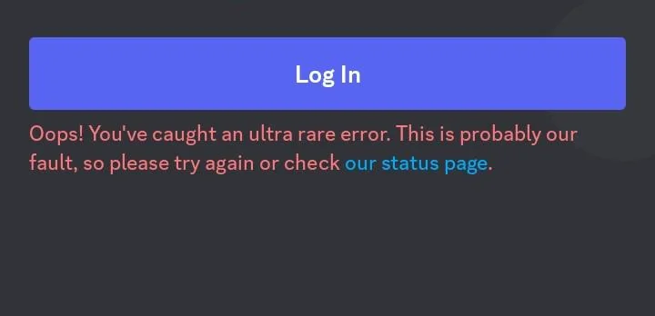 what the ultra rare error on Discord looks like