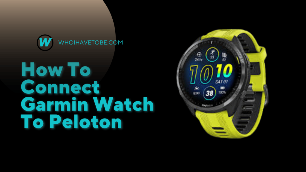 How To Connect Garmin Watch To Peloton