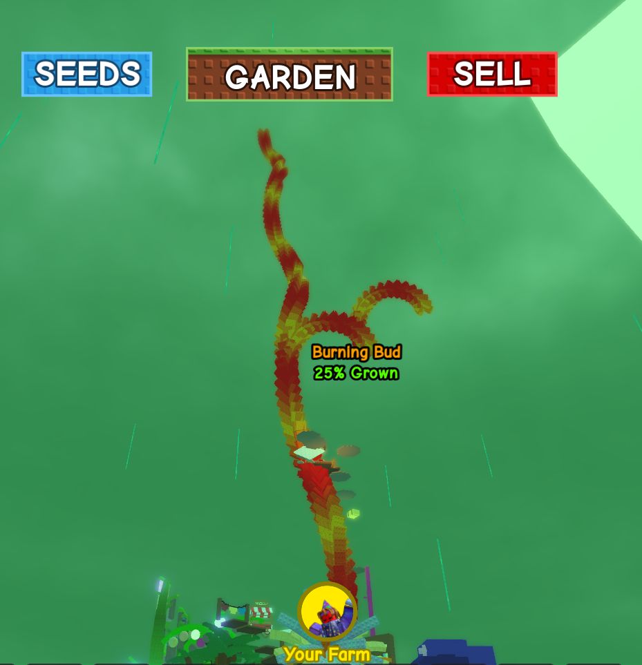 How To Harvest A Burning Bud In Grow a Garden